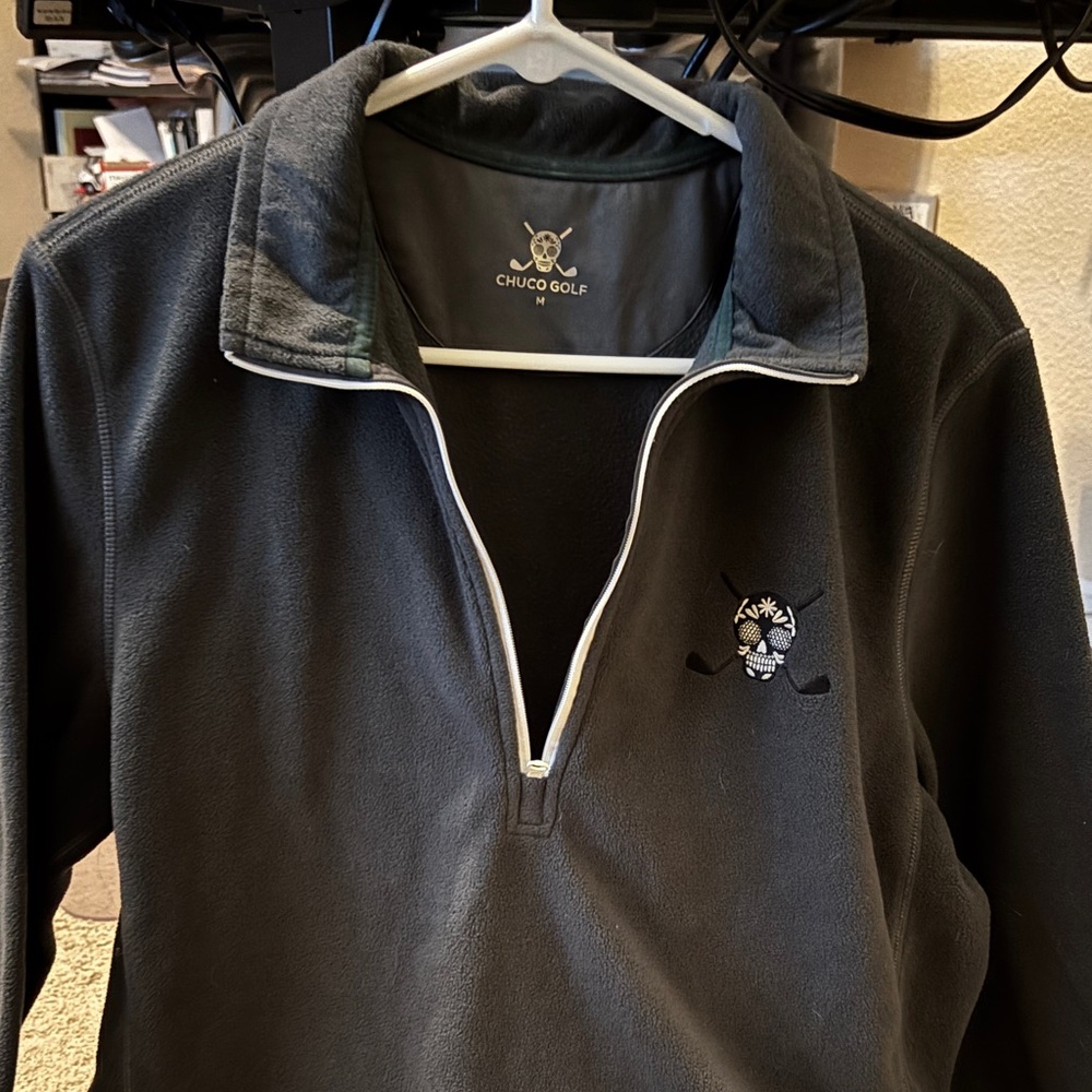 Chuco Golf dark Gray Half-Zip Fleece Pullover